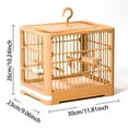 thumbnail image 2 of Portable Bird Cage for Travel Lightweight with Detachable Tray Pole and Convenient Handle for Small Parrots, 2 of 4