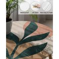 thumbnail image 3 of Fitted Round Tablecloths Table Covers 55-60in,Mid Century Tropical Abstract Plant Leaves Art Waterproof Elastic Edged Table Cloth for Kitchen Dining Holiday Party Tables Decor,Minimalist Sun, 3 of 6
