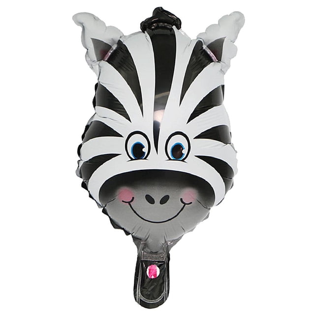 1 Pieza Globo Dibujos Animados Animal Cabeza Lindo Para Niños Suministro De Envoltorio preestablecer De Cebra perfecl globos de papel de animales
