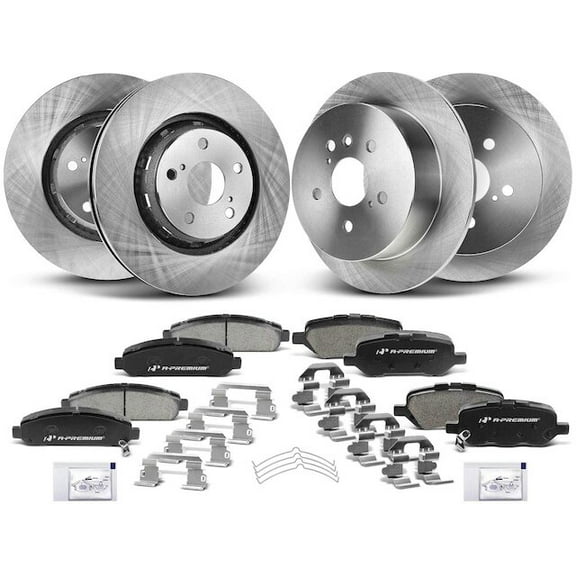 Brake Pad and Rotor Kit 12 - Compatible with 2009 - 2015 Toyota Venza - Autopart Premium