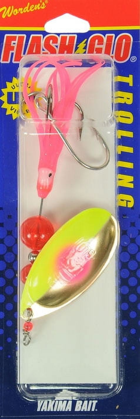 Yakima Bait Flash Glo Casting Spinner, 3/8 oz, Pink Fluorescent