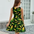 thumbnail image 6 of Veggiephile Corn Women's Tank Dress V Neck Sleeveless Summer Sundress, 6 of 7