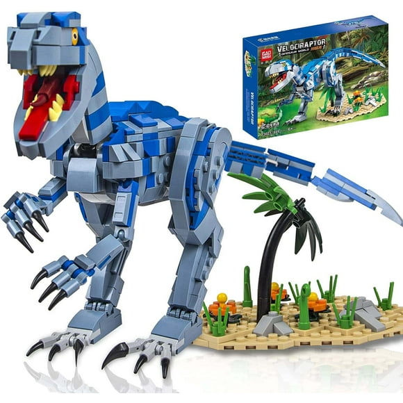 Jurassic Dinosaur Toys Compatible with Lego 649PCS Velociraptor Building Kit for 6-10 Boys 15.1 Inches Big Creative Dinosaur Toy for 7-9 Year Old Boy Christmas Birthday