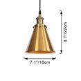 thumbnail image 7 of Kiven 2-Light Plug in Pendant Light,Industrial Hanging Light with 15FT Cord, Dimmable Ceiling Pendant Light for Bedroom Hallway Foyer Kitchen Island, E26 Socket, Brass Finish, 7 of 7
