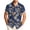 A Dark Blue, variant on DJDLJWCJ Mens Button Down Shirts Short Sleeve, Vacation Hawaiian Tops polo Tee Shirts for Men Summer Beach Shirts Dark Blue S