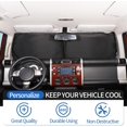 thumbnail image 4 of Windshield Sunshade Compatible with Toyota FJ Cruiser 2007-2021, Folding Car Sun Shade for Front Window 1PCS, 4 of 7