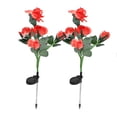 thumbnail image 2 of 2 UNIDS 6LED Luz Solar de Rosa Luz de Flor Impermeable Paisaje Jardín Césped Decoración Luz para Patio Rojo, 2 of 14