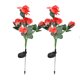 thumbnail image 2 of Luz Solar ZHCH Rosa 6LED Impermeable Jardín Patio Rojo, 2 of 5