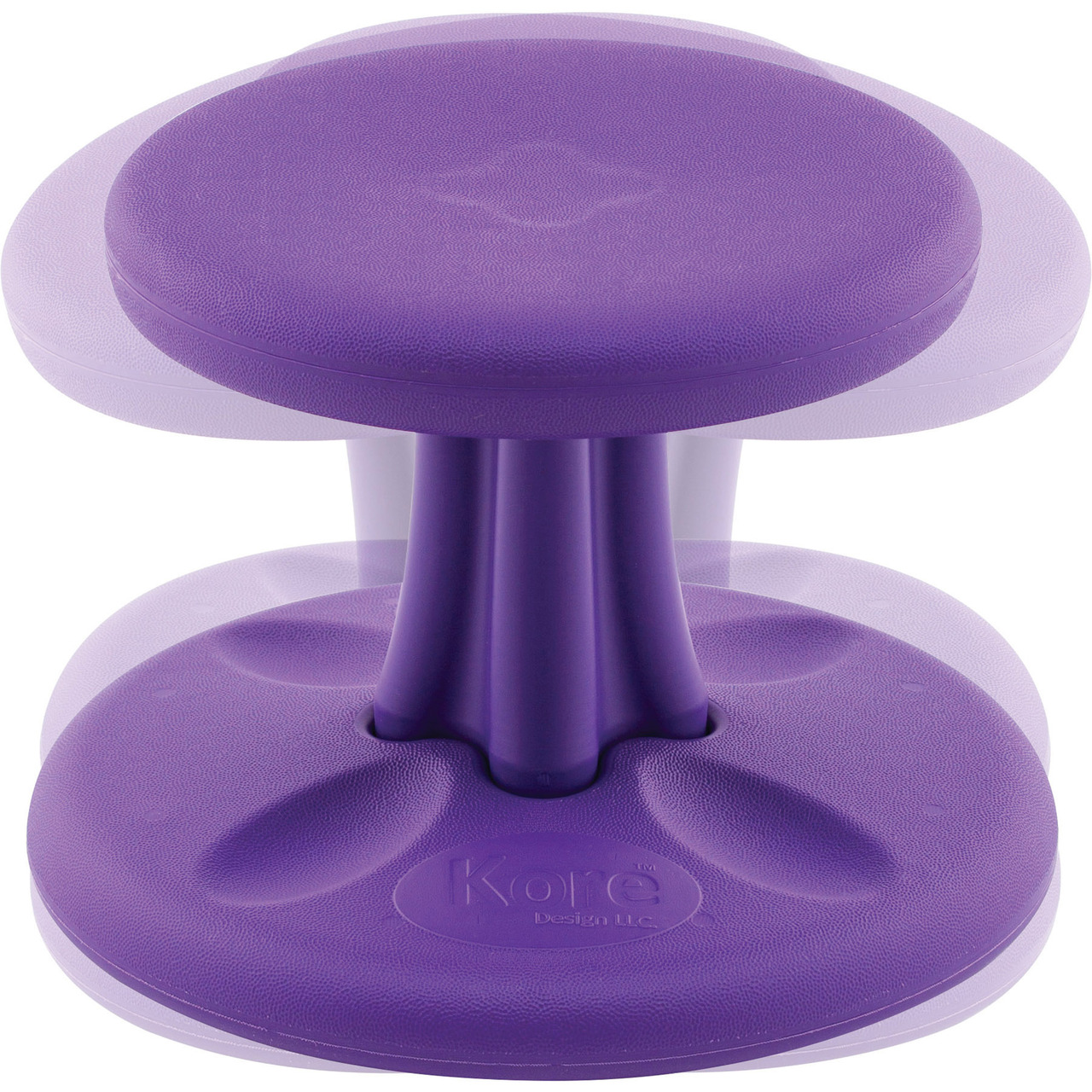 Kore Wobble Chair - Flexible Seating Stool for Toddlers, Age Range 2-3, Now with Antimicrobial Protection - Purple (10in Tall)