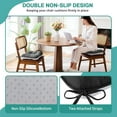 thumbnail image 2 of Chair Cushions for Dining Chairs Set of 4,3.5" Thick Kitchen Table Chair Pads with Ties,Non Slip Backing and Covers, Black Seat Cushion for Dining Room,Bar,Patio Chairs,16"X16"X3.5",Black, 2 of 18