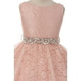 thumbnail image 2 of Big Girl Flower Girl Dress Hi-Low Style Lace Allover Mint 10 MBK360, 2 of 4