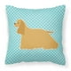 thumbnail image 1 of Caroline's Treasures BB3686PW1818 Cocker Spaniel Almohada decorativa azul con tablero de ajedrez, 18 x 18, multicolor Caroline's Treasures BB3686PW1818, 1 of 1