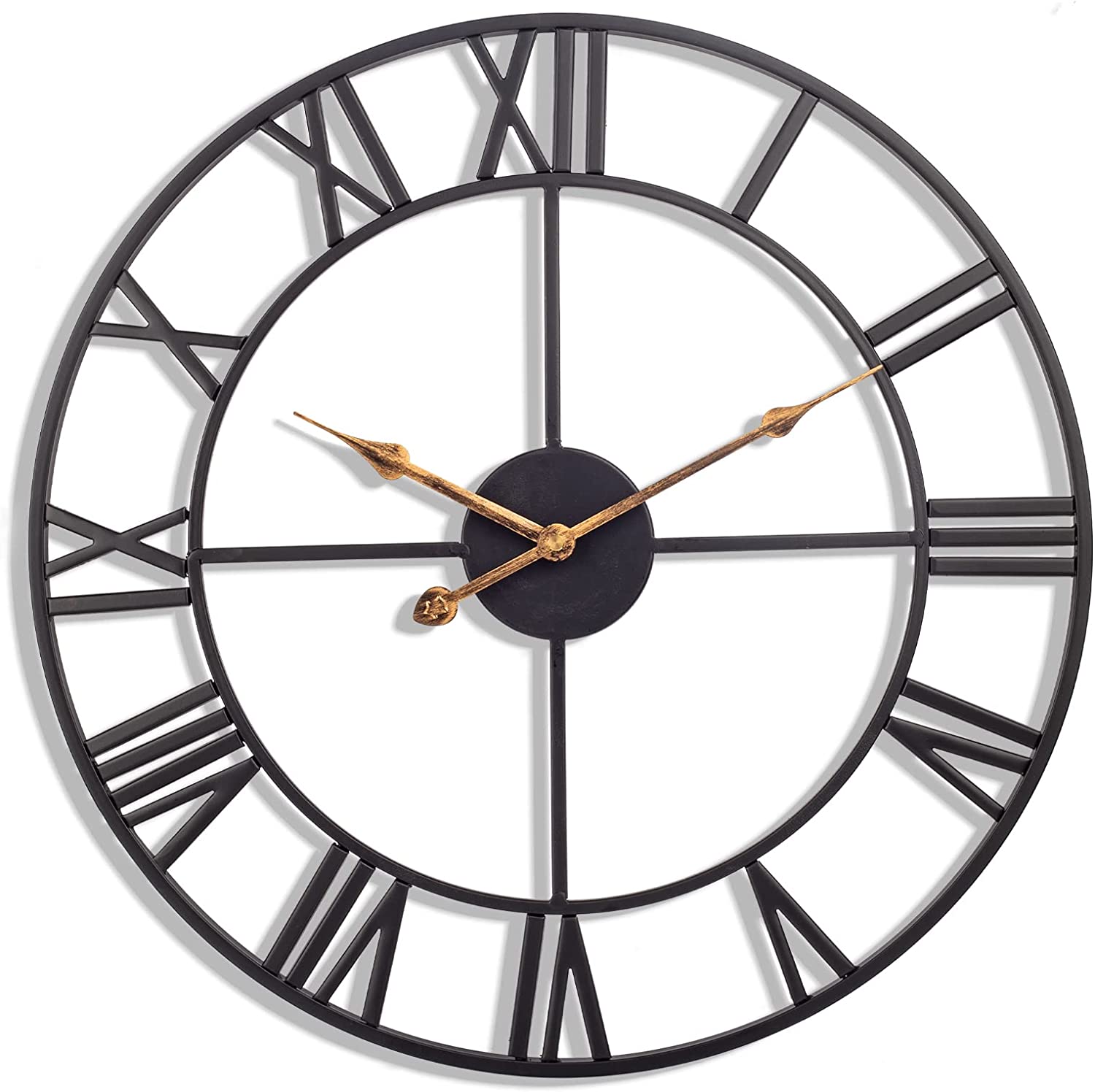 Wall Clock, 24 Inch Large Indoor Outdoor Wall Clocks Battery Operated