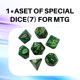 thumbnail image 5 of Tapete de juego Partypda para MTG, TCG y DND con bolsa de almacenamiento y 7 dados, 5 of 6
