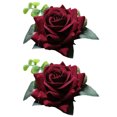 thumbnail image 1 of 2 juegos, flor de muñeca de boda, flor de muñeca de rosa de dama de honor, adecuado para celebraciones de aniversario de boda, bailes, fiestas, decoración del hogar., 1 of 5