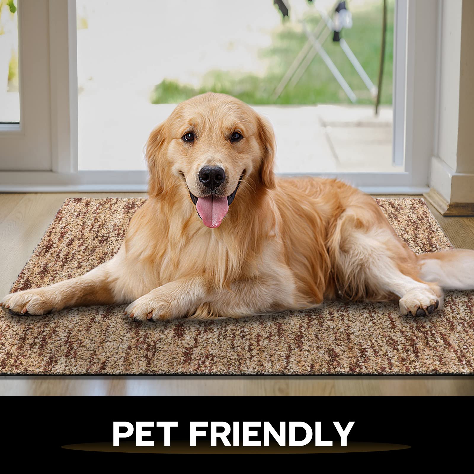 1pcs Funny Style Golden Retriever Home Door Mat Outdoor Doormat, With  Antislip Heavy-Duty Rubber Backing 60*40cm - Natural - For Outdoor/Indoor  Uses