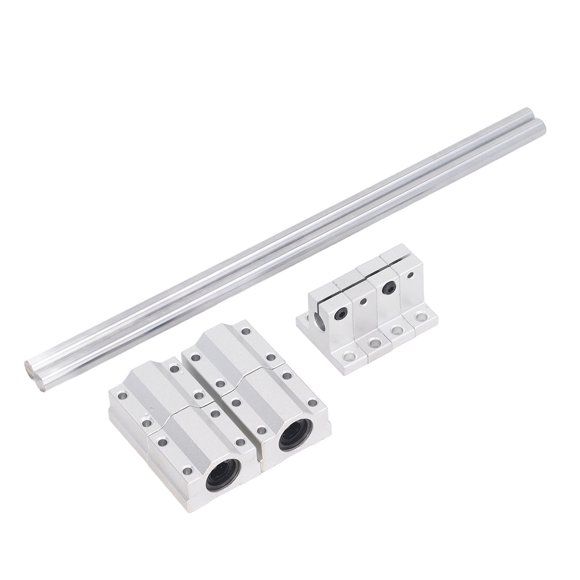 Linear Rail Slide, Linear Rail Slide Linear Rail Guide Linear Motion Slide Rail Linear Rails Linear Bearing with 4Pcs Slide Block for Machinery