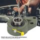 thumbnail image 4 of Cojinete De Brida De Bola De 3 Pernos, 10 Mm De Diámetro Interior. Accesorios De Brida Cojinete De Inserción De 3 Pernos De Acero, Duradero Para Sistemas De Transporte Maquinaria ANGGREK Otras Herramientas & Hardware, 4 of 7