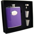 thumbnail image 2 of Visol Products Leatherette Stainless Steel Hip Flask Gift Set, 2 of 3