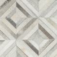 thumbnail image 4 of SAFAVIEH Studio Leather Ulysses Geometric Runner Rug, Grey, 2'3" x 7', 4 of 5