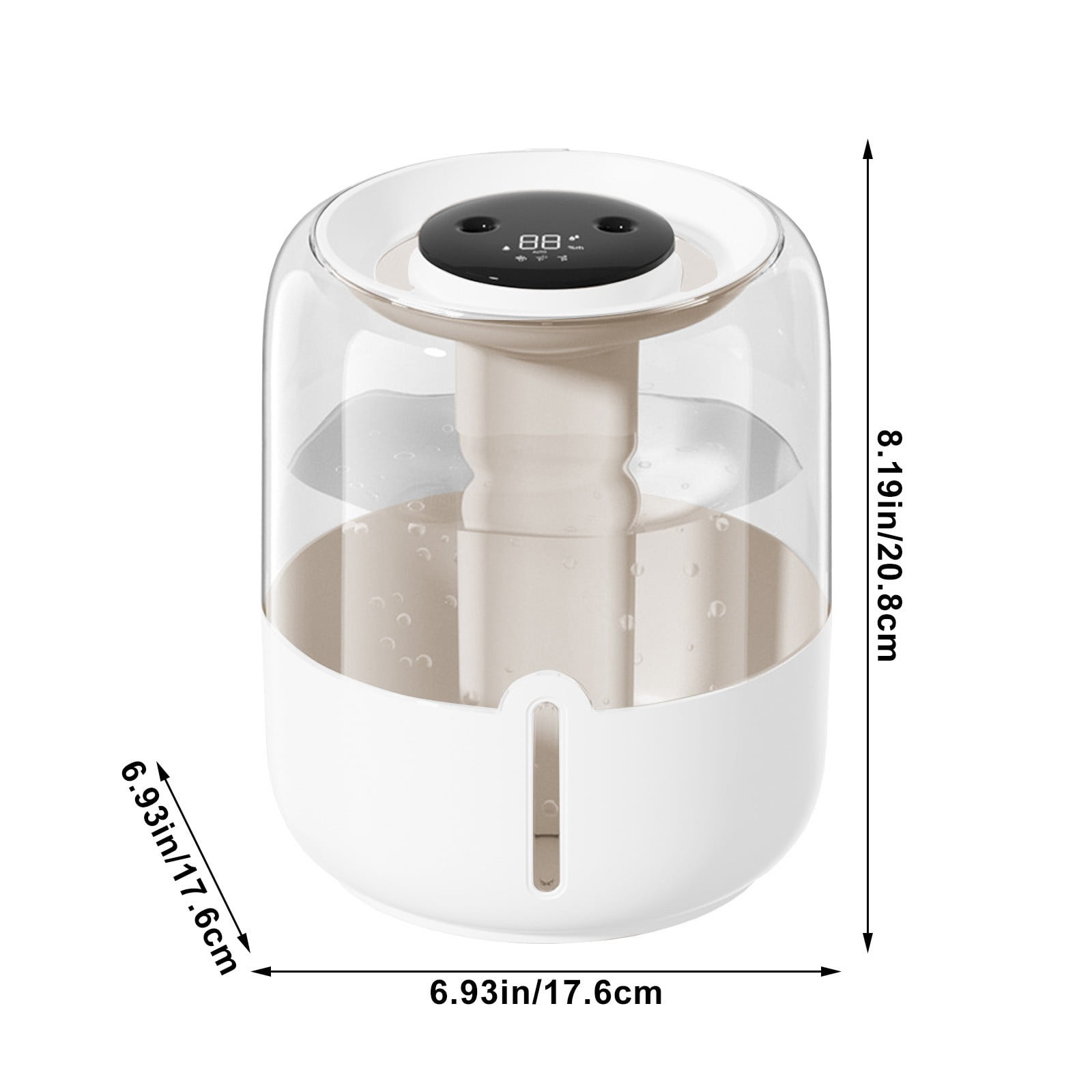 Miogawg Humidifiers For Bedroom, Large Capacity Double Spray Humidifier, Easy To Fill & Clean, Quiet Cool Mist Air Humidifier For Home Baby Nursery & Plants, Night Light Humidifier