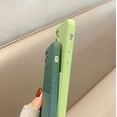 thumbnail image 3 of Color Wallet Phone Case Compatible with iPhone X/Xs, Simple Design, Handmade Purse Protective Business Case Hard Back Covers (Light Green, iPhone X/Xs), 3 of 14