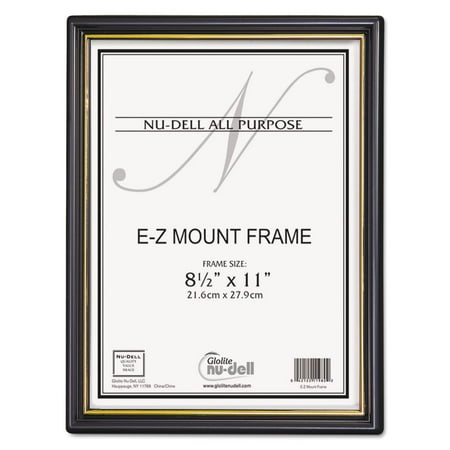 Nudell E-Z Mount Frame 8.5x11 Black,PK18 11818