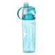 thumbnail image 1 of Botella de agua deportiva para exteriores con función de pulverización, vaso de plástico a prueba de fugas de 600 ml para estudiantes, botella de hidratación creativa con boca ancha para una, 1 of 1