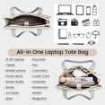 thumbnail image 2 of LOVEVOOK Laptop Bag for Women 15.6 Inch Tote Work Professional Leather Computer Briefcase Waterproof Handbag Shoulder Large Capacity Business Teacher Office Crossbody Purse, 2 of 8
