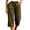 Army Green women's capri pants with pockets a1, variant on Women's Elastic Waist Capri Pants with Pockets Casual Loose Fit Solid Cropped Trousers Summer Beach Vacation Lounge Travel Yoga Work, Khaki M