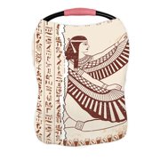 ECZJNT Egyptian National Drawing Goddess Isis Hieroglyphs Nursing Cover Baby Breastfeeding Infant Feeding Cover Baby Car Seat Cover