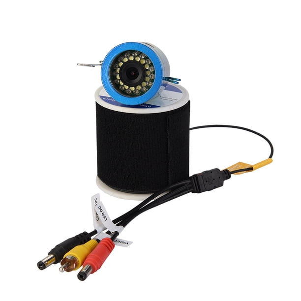 Cámara de Pesca Submarina Monitor LCD de 9 Pulgadas Buscador Peces Cámara de Pesca Impermeable 1000 TVL con Pantalla Temperatura Profundidad para Pesca en Hielo de Río Marino