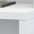 thumbnail image 2 of kathy Ireland Echo Bow Front L Shaped Wood Desk in Pure White, 2 of 5