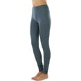 thumbnail image 7 of ToBeInStyle Women's Medium Weight Classic Breathable Cotton Legging - Charcoal - X-Large, 7 of 7