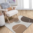 thumbnail image 3 of Bathroom Rug 3x5 Entryway Boho Minimalist Brown Mat Modern Abstract Geometric Area Rug Machine Washable Soft Rug Carpet Non Slip Area Rug for Beside Living Room Bedroom Kitchen Office Indoor C98, 3 of 3