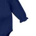 thumbnail image 5 of Busydd Baby Girl Romper 0-24 Months Long Sleeve Round Neck Cotton Infant Boy Clothes Comfy Breathable Solid Color Baby Romper Onesie 3-6 Months, 5 of 5