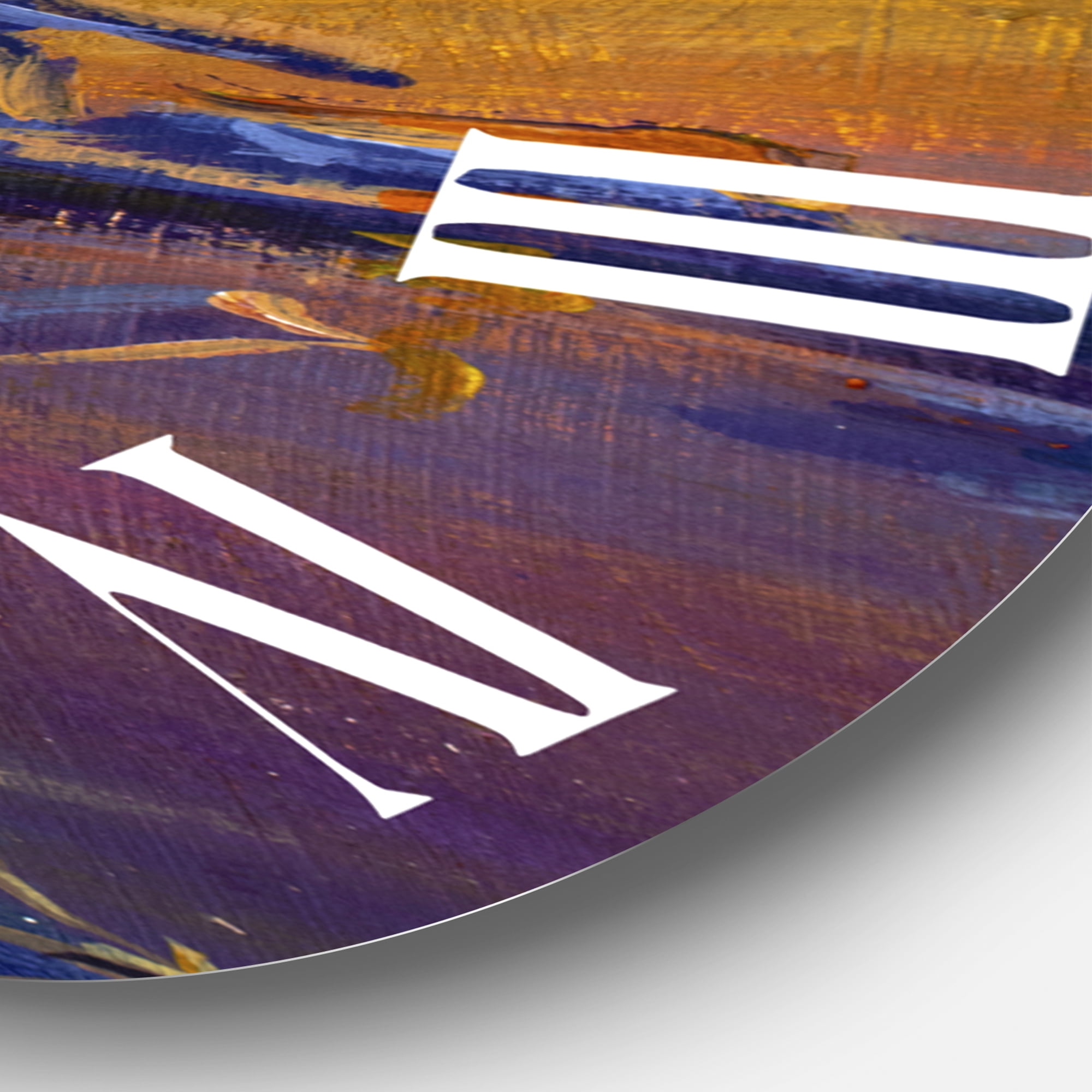 Designart 1 in Quartz Coastal Wall Clock