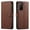 Brown, variant on Starshop Galaxy A15 5G case, With Tempered Glass Protector, Premium Leather Wallet Pocket Cover and Credit Card Slots Pink