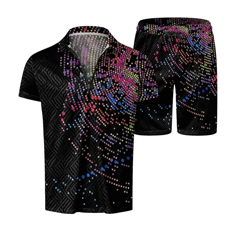 FAG Men s 3D Digital Printing Zipper Homecoming Outfit