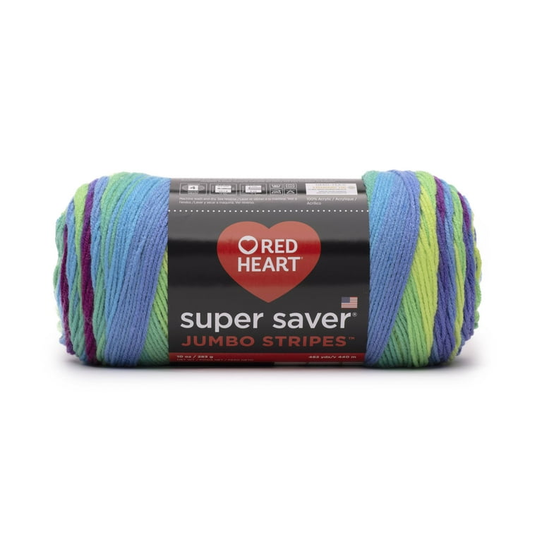 Red Heart Super Saver Yarn - Parrot Stripe