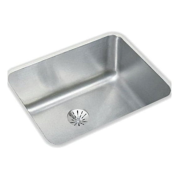 Elkay Lustertone Classic Stainless Steel, 20-1/2" x 16-1/2" x 7-7/8", Single Bowl Undermount Sink with Perfect Drain