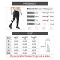 thumbnail image 7 of BROKIG Men's Stripe Gym Athletic Sweatpants Workout Jogger Pants (Large, Black), 7 of 7