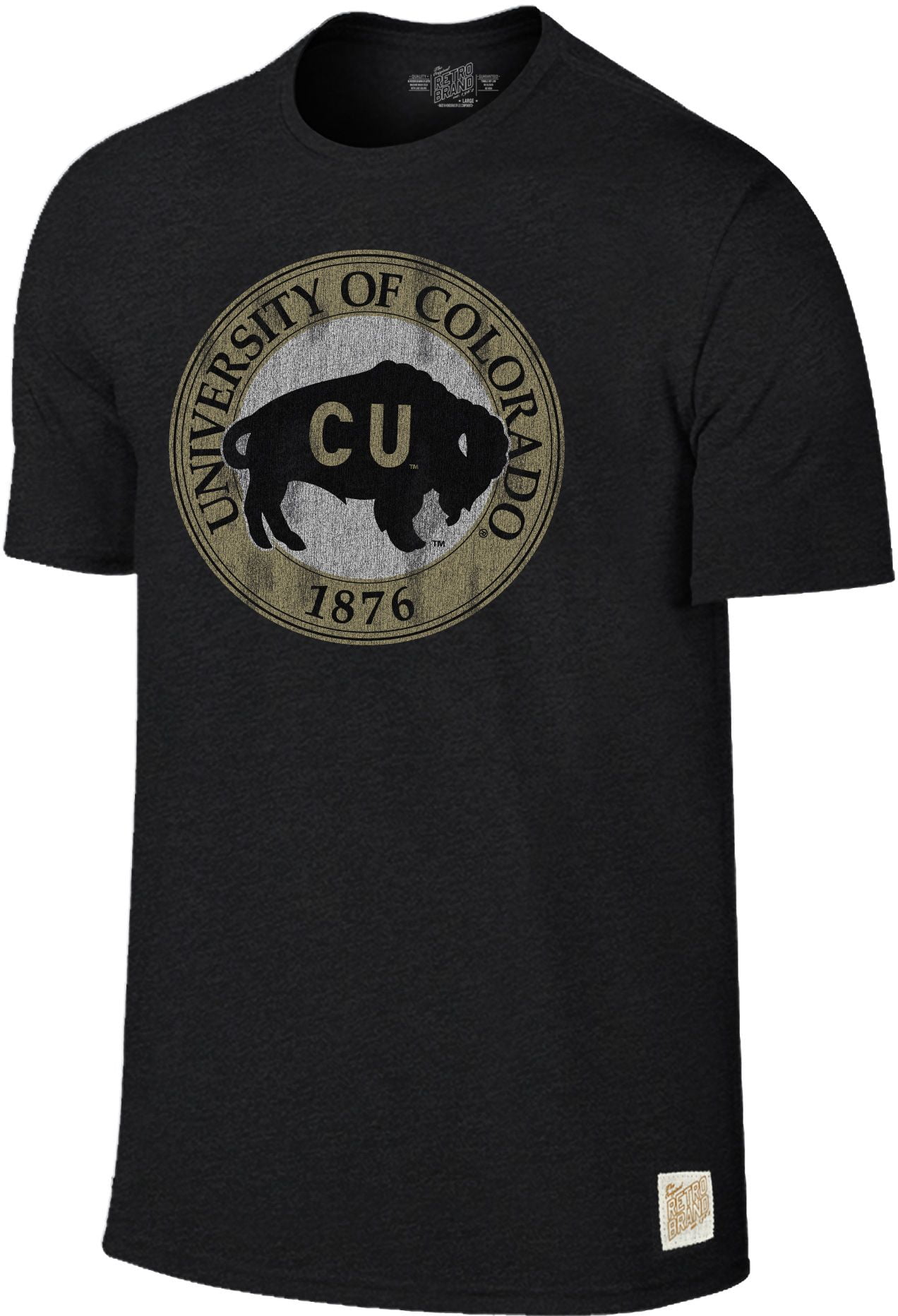 Download Original Retro Brand - Original Retro Brand Men's Colorado Buffaloes Mock Twist Black T-Shirt ...