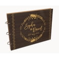 thumbnail image 7 of Darling Souvenir Personalized Engraved Laser Cut Wedding Guest Book Wooden Cover Sign-in Book Registry Guestbook Scrapbook-CN, 7 of 7