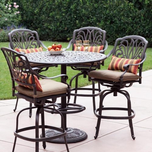 Elisabeth 4 Person Cast Aluminum Patio Bar Set Com Elisabeth 4 Person Cast Aluminum Patio, Aluminum Patio Bar Set