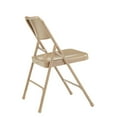 thumbnail image 4 of NPS 200 Series 29.5" Metal Double Hinge Folding Chair in Beige (Set of 4), 4 of 5