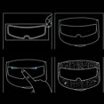 thumbnail image 2 of Película antivaho para cascos de moto y coche eléctrico Película HD para lentes, 2 of 4