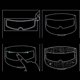 thumbnail image 2 of Película antivaho para cascos de moto y coche eléctrico Película HD para lentes, 2 of 4