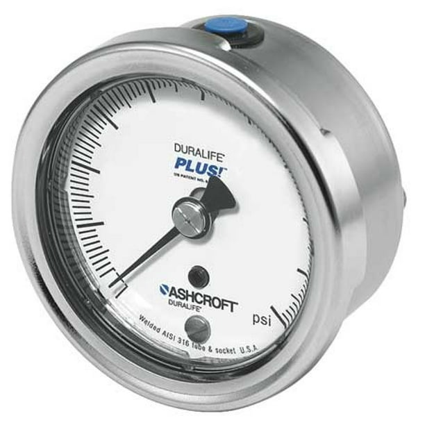 ASHCROFT 251009SW02BXLLVAC Vacuum Gauge,30 Hg to 0,21/2In,1/4In