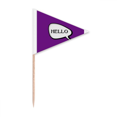 thumbnail image 1 of Chat Quotidien de Langues Joyeux Salutations Cure-Dent Triangle Toppers de Cupcake Drapeau, 1 of 3